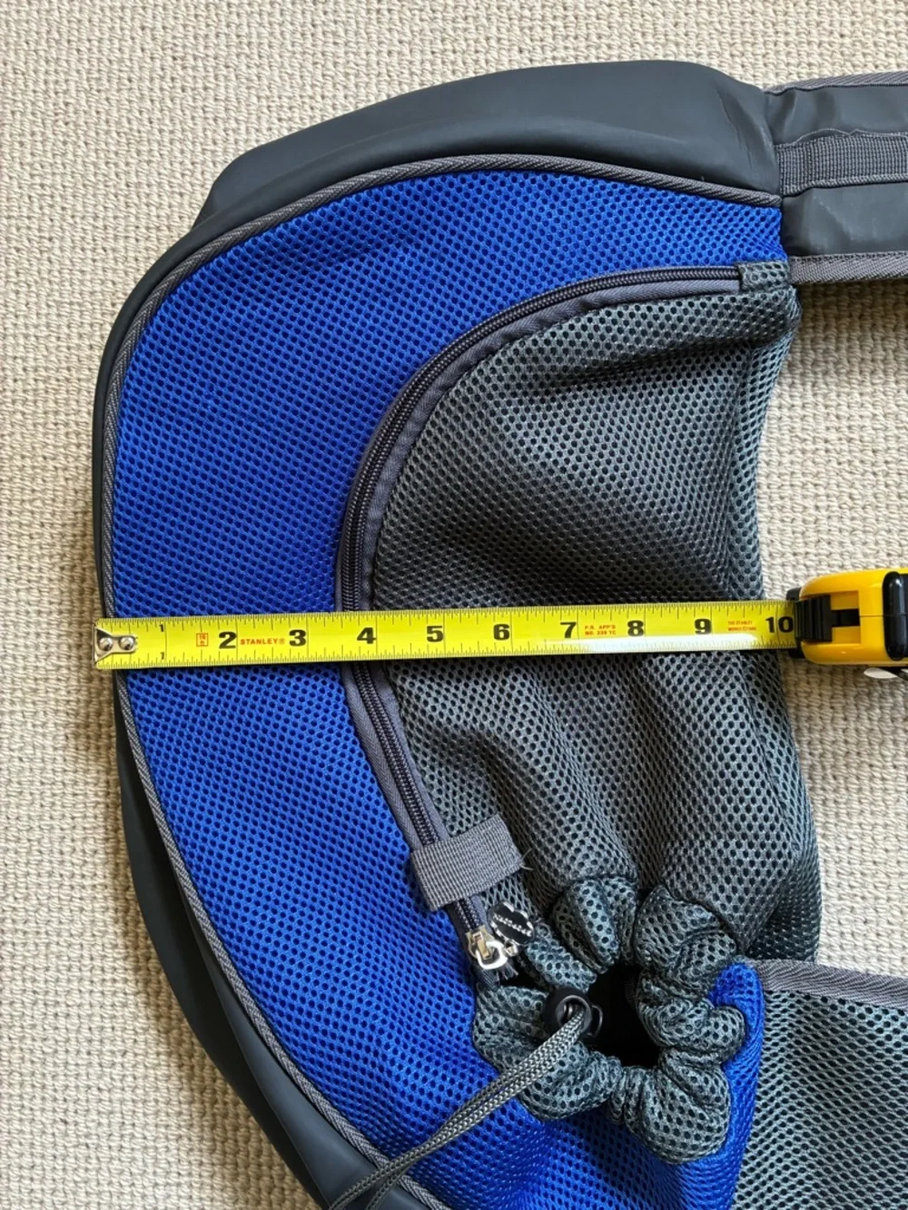 Crossbody Pet Carrier Sling Bag in Blue and Gray